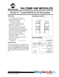 Datasheet 24LC08B manufacturer Microchip